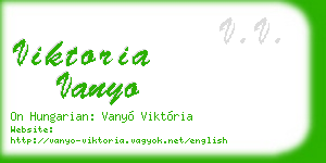 viktoria vanyo business card