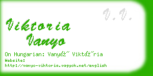 viktoria vanyo business card